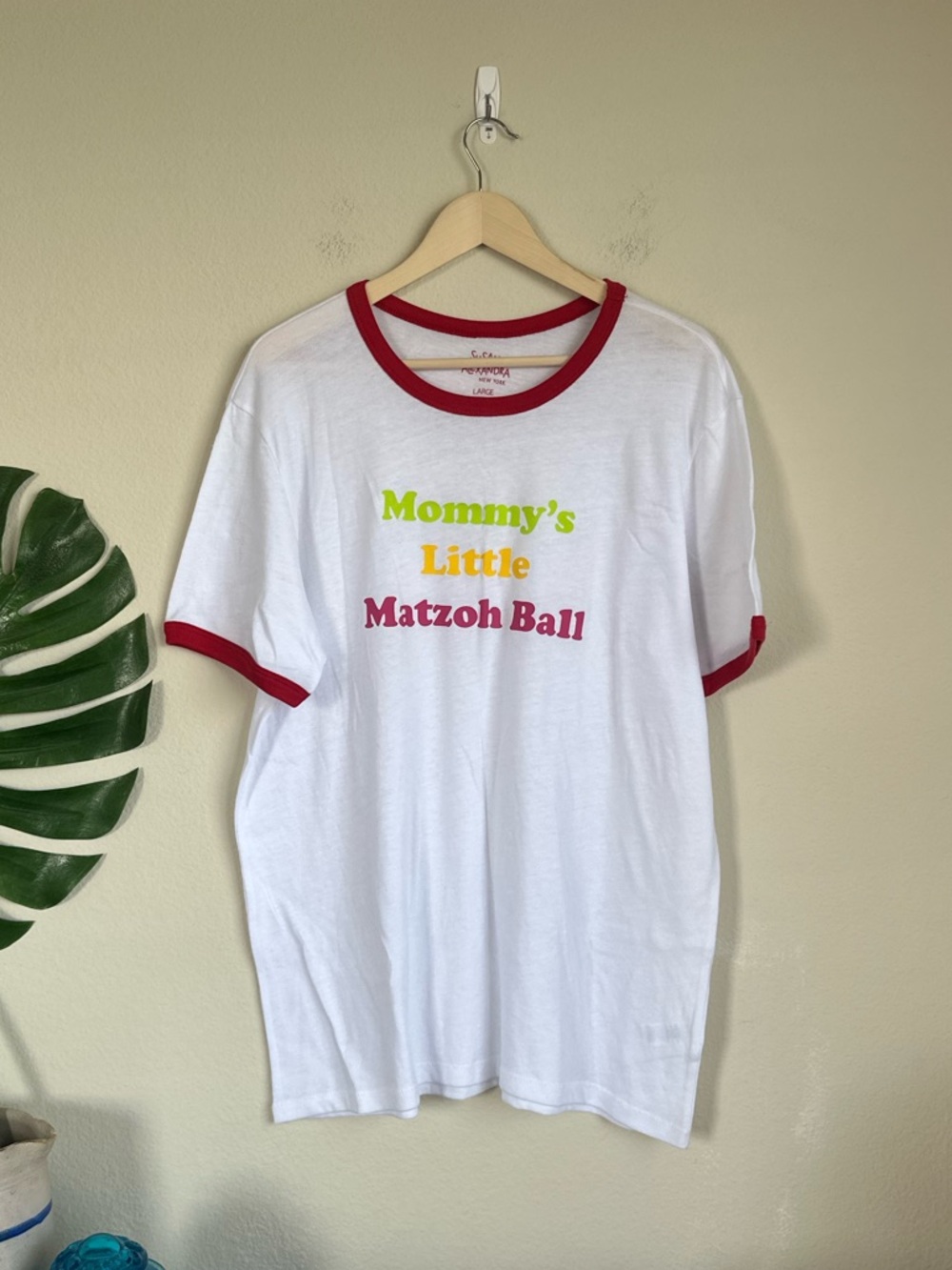 NWOT Susan Alexandra Adult Mommy's Matzoh Ball Ringer Tee